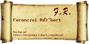 Ferenczei Róbert névjegykártya